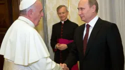 Uno dei passati incontri tra Papa Francesco e il presidente russo Vladimir Putin / CPP / ACI Stampa