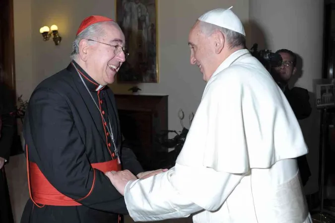 Papa Francesco e il Cardinal Rylko | Papa Francesco incontra il Cardinal Stanislaw Rylko, presidente del Pontificio Consiglio per i Laici  | Pontificio Consiglio dei Laici