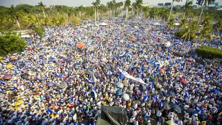 Manifestazione in Nicaragua | La manifestazione in supporto dei vescovi e del negoziato in Nicaragua, Managua, 28 luglio 2018  | VaticanNews