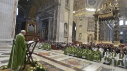 Papa Francesco durante la Messa per i migranti del 2018 / Vatican Media / ACI Group