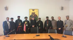 Il cardinale Kurt Koch e la delegazione della Chiesa ortodossa etiope Tewahedo, 23 luglio 2019 / Pontificio Consiglio per la Promozione dell'Unità dei Cristiani