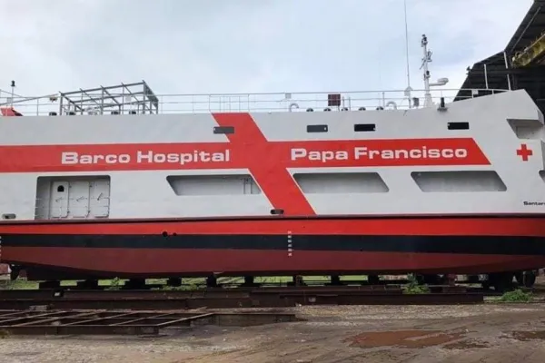La nave ospedale Papa Francesco, dal 18 agosto 2019 in servizio nello Stato di Parà, in Brasile, sul Rio delle Amazzoni / Vatican News 
