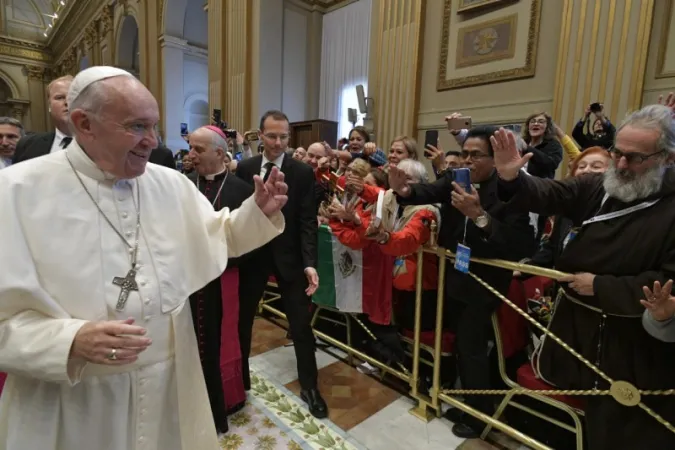 Papa Francesco durante l'Udienza con i nuovi evangelizzatori  |  | Vatican Media / ACI group