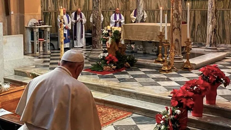 Papa Francesco ai funerali di Mari Grazia Mara |  | Vatican Media