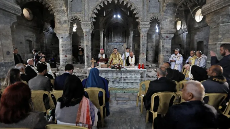 Chiesa di San Tommaso | La chiesa di San Tommaso a Mosul durante la Messa per la pace dello scorso anno | Vatican News