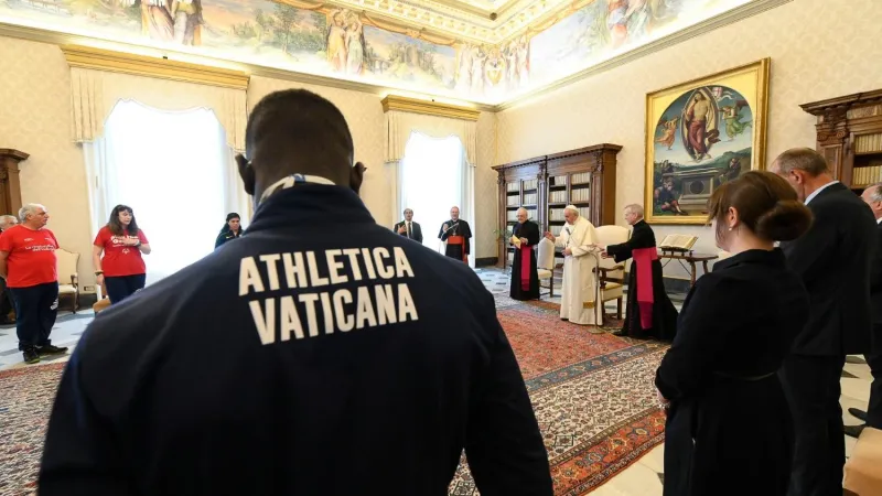 L'udienza del Papa il 20 maggio scorso per la presentazione di we Run Together |  | Vatican Media 