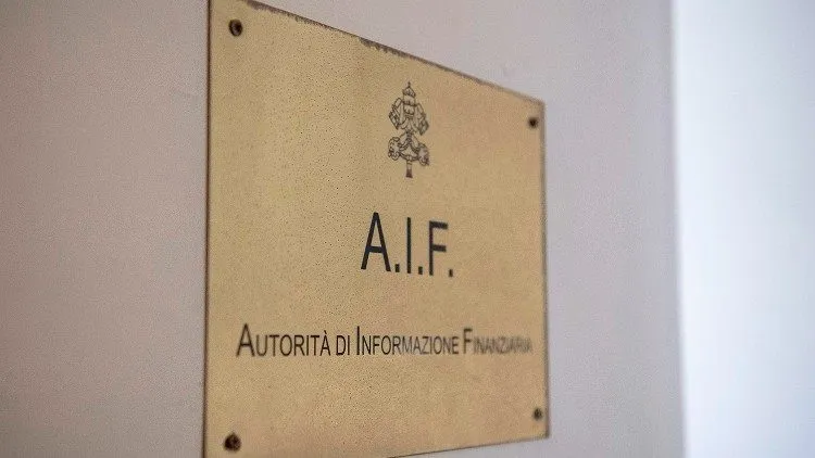 La targa degli uffici dell'Autorità di Informazione Finanziaria in Vaticano | Vatican News