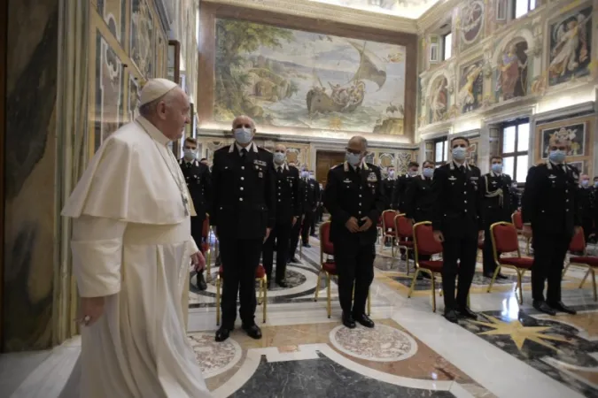 L'udienza del Papa ai Carabinieri di Roma San Pietro |  | Vatican Media 
