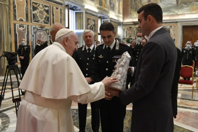 L'udienza del Papa ai Carabinieri di Roma San Pietro |  | Vatican Media 