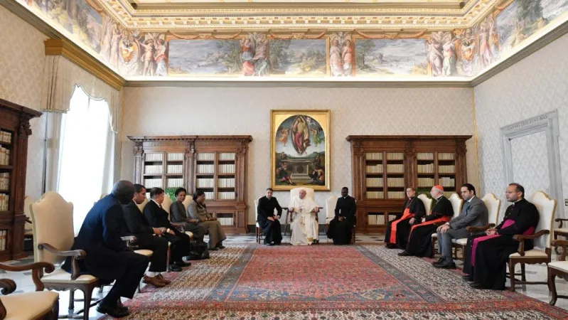 Papa Francesco e la Giuria del Premio Zayed per la Fraternità Umana |  | Vatican Media / ACI group