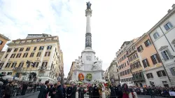 La colonna dell'Immacolata a piazza di Spagna / Vatican Media
