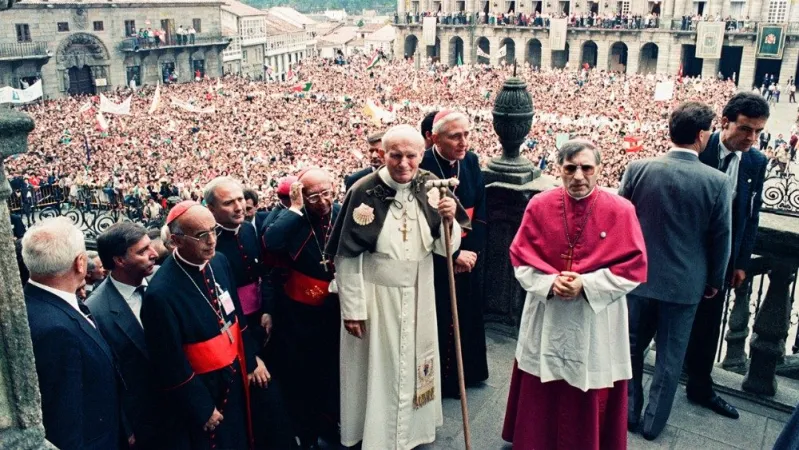Giovanni Paolo II a Santiago de Compostela nel 1989 |  | Vatican Media 