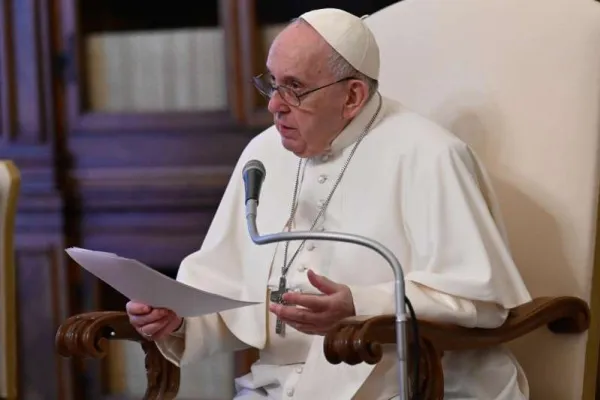 Papa Francesco durante una udienza  / Vatican Media / ACI Group