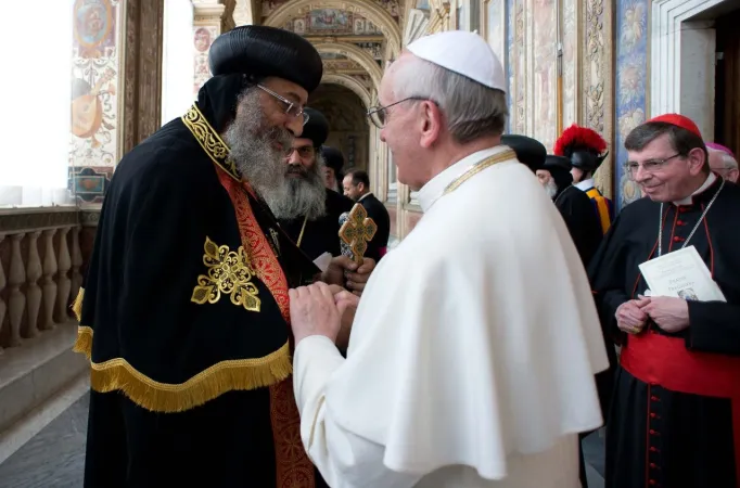Papa Francesco, Papa Tawadros | Uno degli incontri tra Papa Francesco e Papa Tawadros | Vatican News 