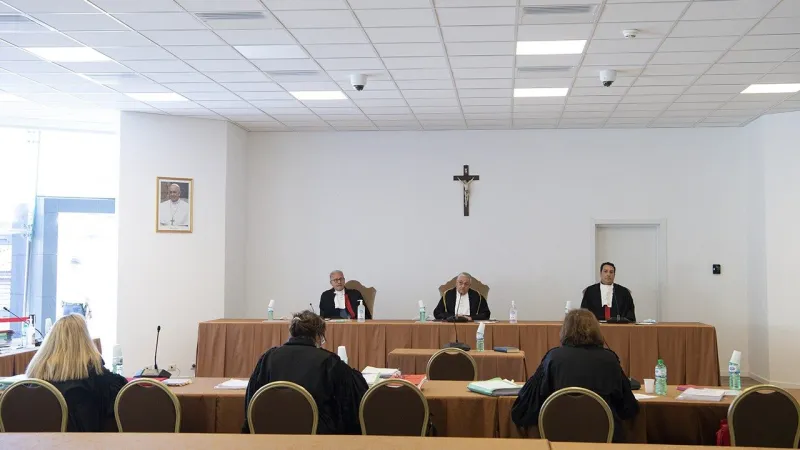 Una immagine della nuova Aula nei Musei Vaticani, dove si svolge il processo |  | Vatican Media / ACI group