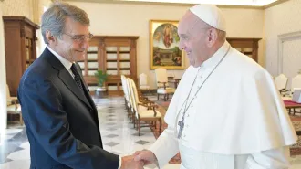 Papa Francesco: "Sassoli, un credente animato da speranza e carità"