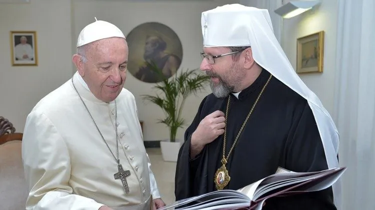 Papa Francesco e Sua Beatitudine Sviatoslav Shevchuk | Vatican Media / ACI Group