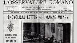 La prima pagina dell'Osservatore Romano edizione inglese che annunciava la promulgazione dell'Humanae Vitae / Vatican News 