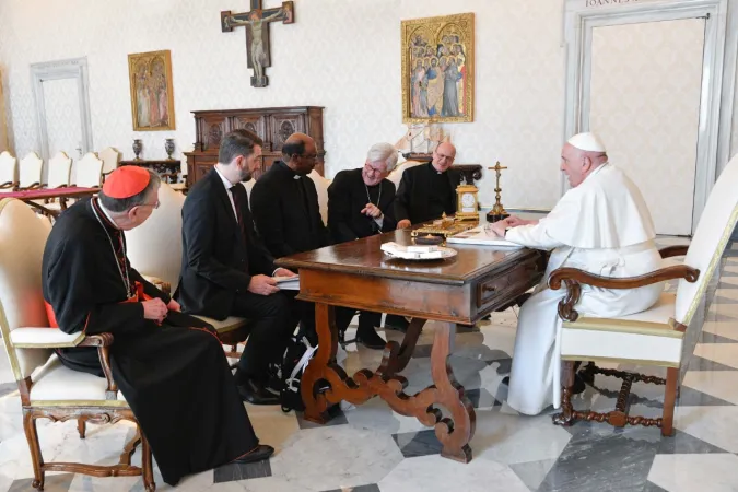 CEC, Papa Francesco | Il Cardinale Koch da Papa Francesco con il nuovo direttivo CEC, 23 marzo 2023 | PCPUC