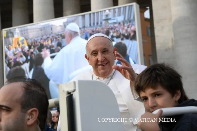 Papa Francesco durante un'udienza generale |  | Vatican Media / ACI group