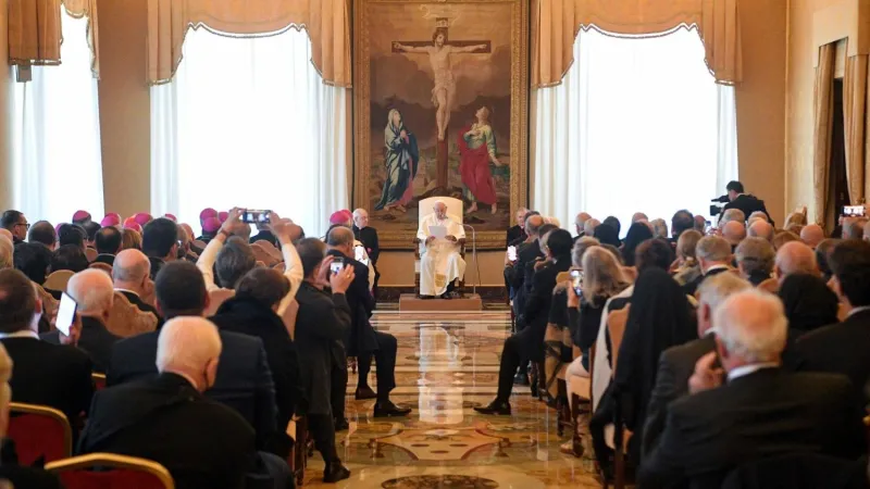 Papa Francesco, OESSH | Papa Francesco nell'udienza all'OESSH, 9 novembre 2023 | Vatican Media