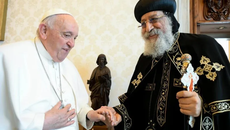 Papa Francesco, Tawadros II | Papa Francesco e il Patriarca copto Tawadros II | Vatican Media