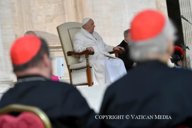 Papa Francesco durante un'udienza generale |  | Vatican Media / ACI group