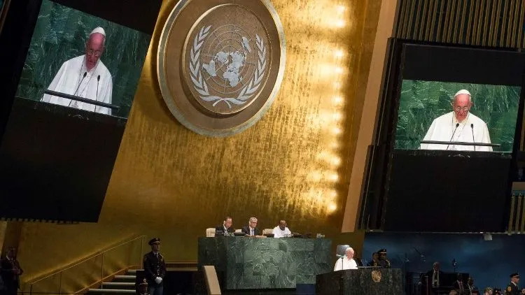 Papa Francesco, Nazioni Unite | Papa Francesco alle Nazioni Unite nel 2015 | Vatican Media