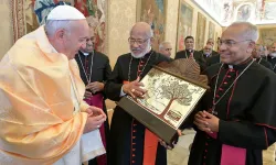 Papa Francesco con i siro malabaresi nel 2019 / Vatican Media