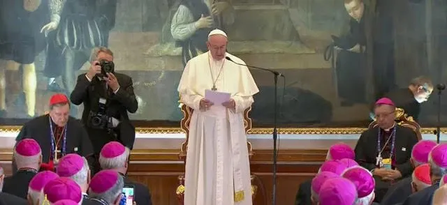 Il Papa incontra i vescovi Colombiani nel palazzo cardinalizio |  | CTV