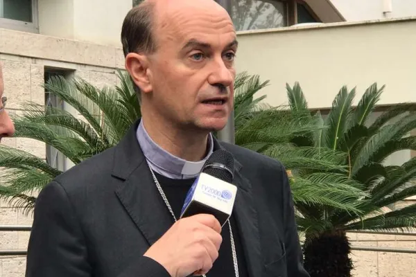 Il vescovo Stefano Russo, segretario generale della CEI / AA / ACI Group