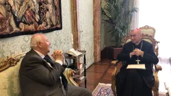 Il Cardinale Parolin con l'alto rappresentante UNAOC Miguel Moratinos / Twitter @UNAOC
