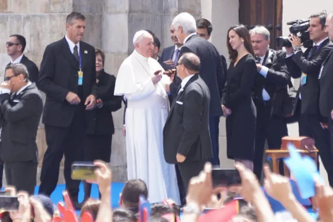 Il Papa a Piazza Bolivar in Colombia, Bogotà |  | David Ramos, ACI prensa