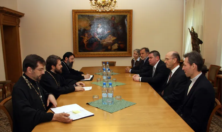 Una delegazione di ACS al Patriarcato di Mosca |  | ACS