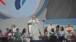 Papa Francesco durante la GMG di Panama 2019 / Diego Lopez Marina / ACI Group
