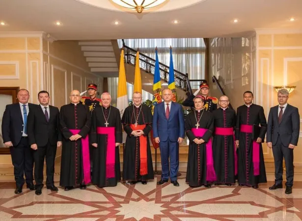 Cardinale Parolin in Moldavia | Il Cardinale Parolin durante la visita in Moldavia | Twitter