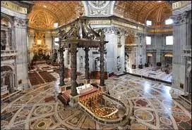 San Pietro, il baldacchino ora in restauro |  | Fabbrica di San Pietro