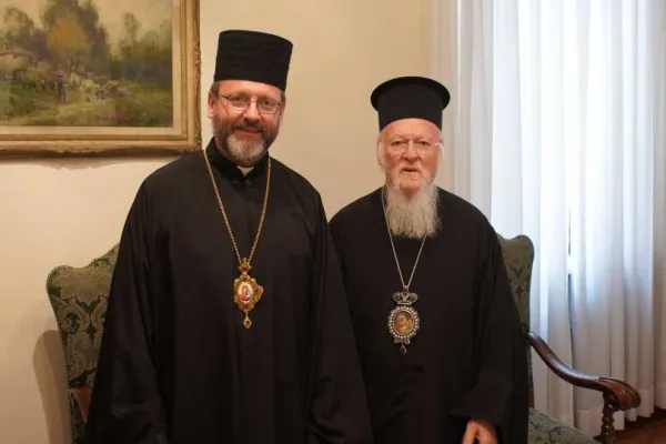 Sua Beatitudine Sviatoslav Shevchuk con il Patriarca Bartolomeo / Chiesa Greco Cattolica Ucraina