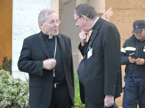 I cardinali Kasper e Kurt Koch all'uscita dei lavori del Sinodo |  | Marco Mancini/Acistampa