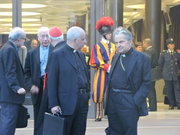 Il Cardinale Carlo Caffarra con Mons. Salvatore Fisichella |  | Marco Mancini - Acistampa
