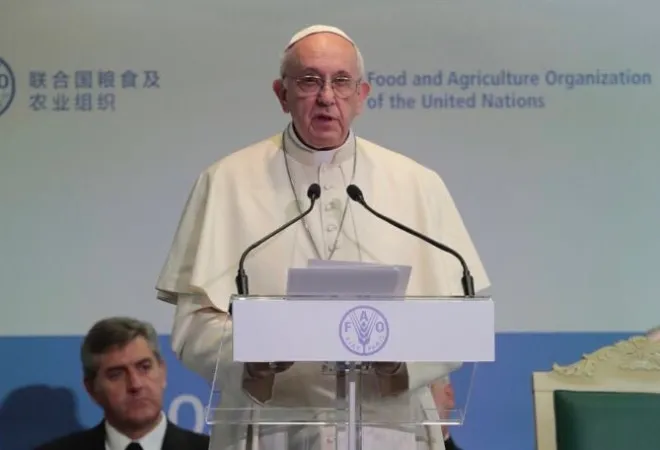 Papa Francesco alla FAO in una foto d'archivio  | Vatican Media