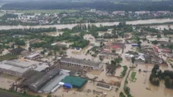 Una immagine delle alluvioni che hanno colpito l'Ucraina occidentale negli scorsi giorni  / Twitter Unian.info