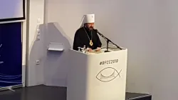 Il Metropolita Hilarion durante il suo discorso alla conferenza Christianity Connects, Budapest, Ungheria, 6 settembre 2019  / da Twitter 