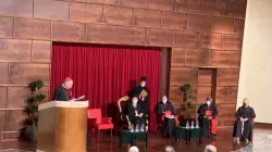 Il Cardinale Parolin legge la laudatio per la laurea honoris causa conferita dall'Antonianum al Patriarca Bartolomeo, 21 ottobre 2020 / twitter @salvocernuzio