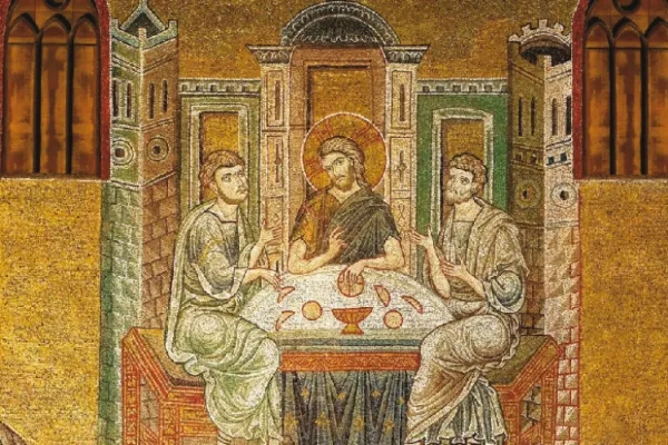 Gesù e i discepoli a Emmaus -pd