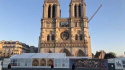 La cattedrale di Notre Dame nella prima domenica di Avvento 2020 / Twitter @notredameparis