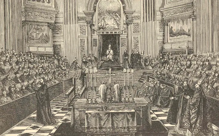Concilio Vaticano I | Una sessione del Concilio Vaticano I | Wikimedia Commons