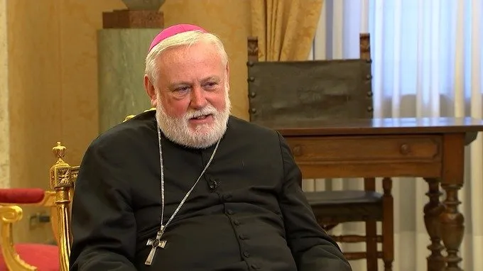 Arcivescovo Paul Richard Gallagher | L'arcivescovo Paul Richard Gallagher, segretario vaticano per i rapporti con gli Stati | Twitter