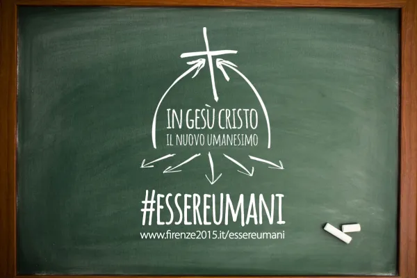 Il logo del progetto #essereumani / Firenze2015