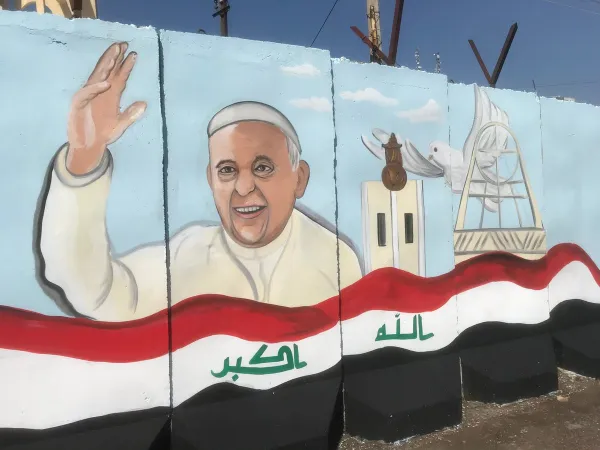 Murales a Baghdad | Murales di Papa Francesco a Baghdad | Twitter